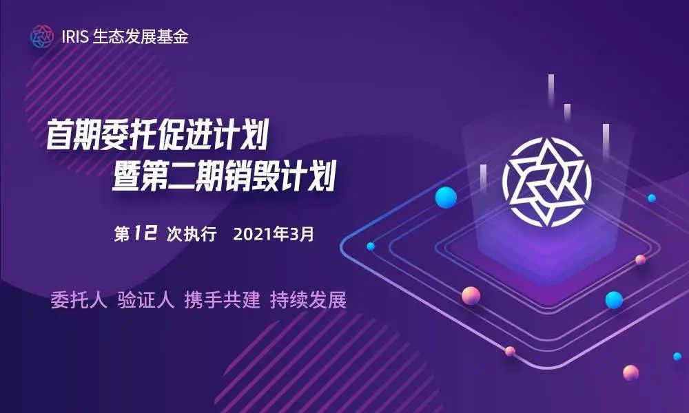 第 12 次执行丨IRIS 基金会首期委托促进计划暨第二期通证销毁计划