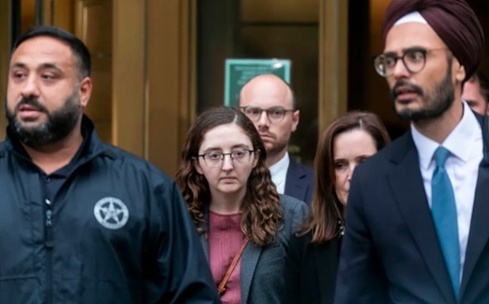 What happened in court when SBF's ex-girlfriend Ellison was jailed for two years?