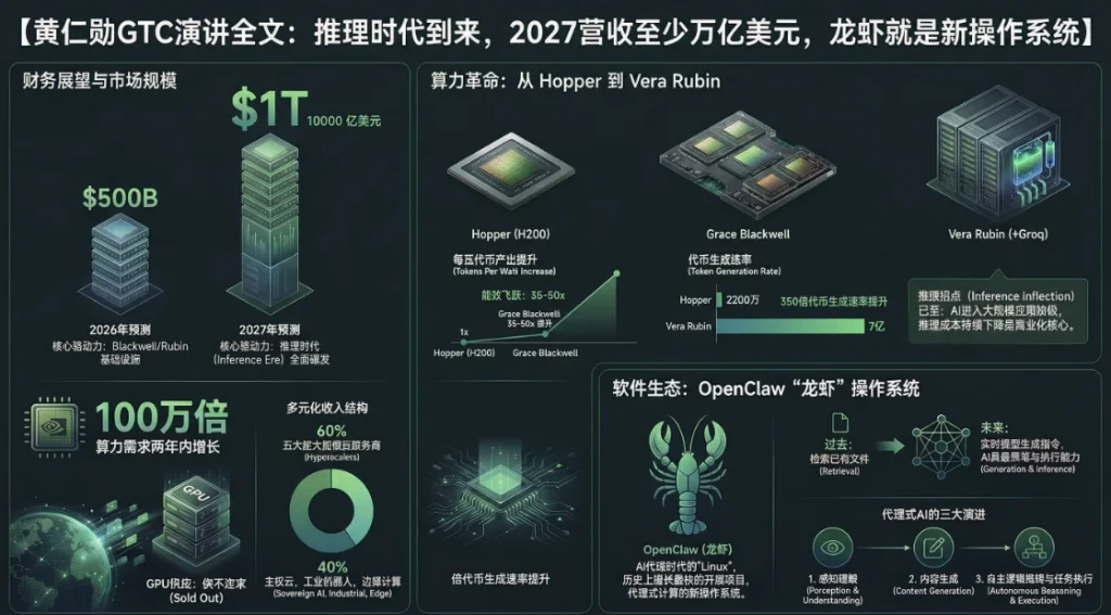 Full text of Huang Renxun's GTC speech: trillion in revenue, LPU, space chips, one-click “shrimp farming”