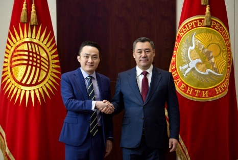 吉尔吉斯斯坦总统会见孙宇晨 波场TRON携手吉尔吉斯斯坦共建中亚数字经济新格局