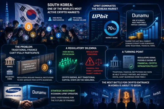 三星证券与 Upbit 背后:韩国金融资本的 Crypto 转向