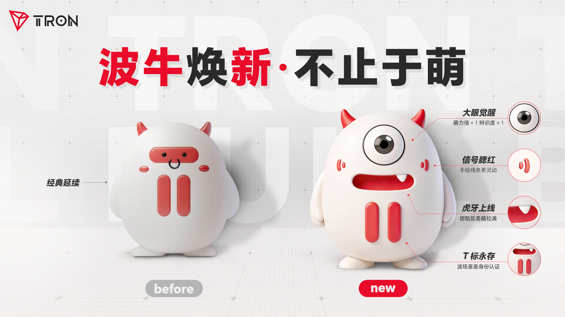 波场TRON焕新波牛形象，打造更具亲和力的品牌角色