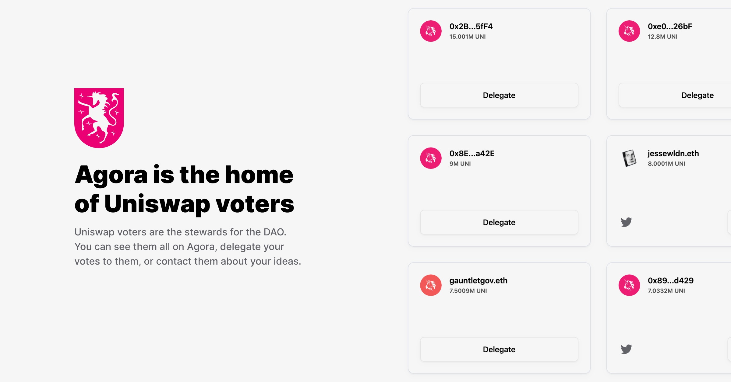 Uniswap Agora