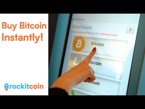 Buy Bitcoin Instantly with a Bitcoin ATM - RockItCoin - YouTube