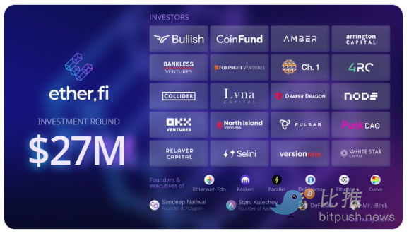 ether.fi完成2700万美元融资