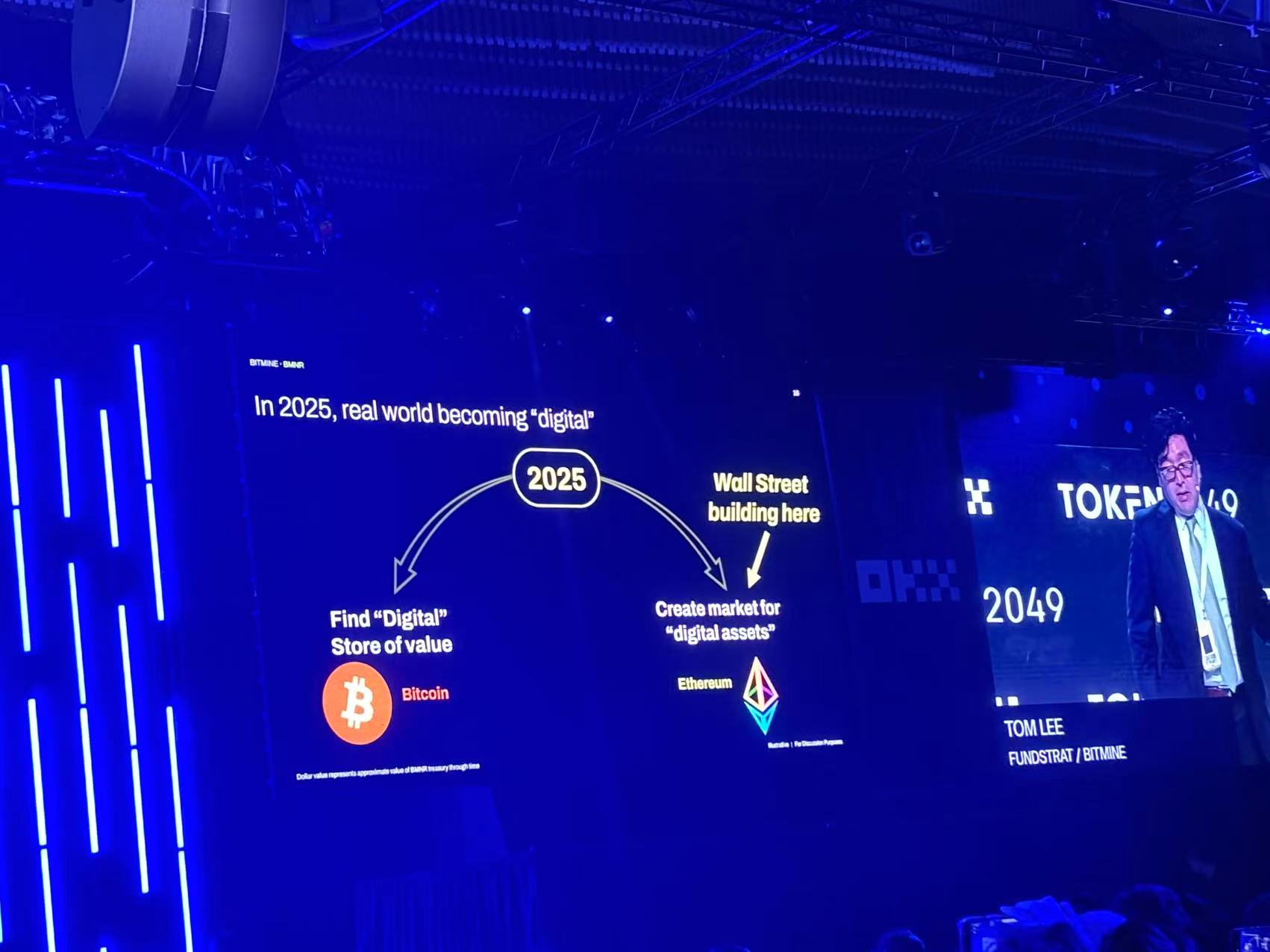 Tom Lee Token2049 主题演讲：自金本位以来华尔街最大的宏观转变